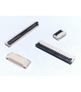 Klappbefestigung, 1.0mm Pitch, Kontakt unten