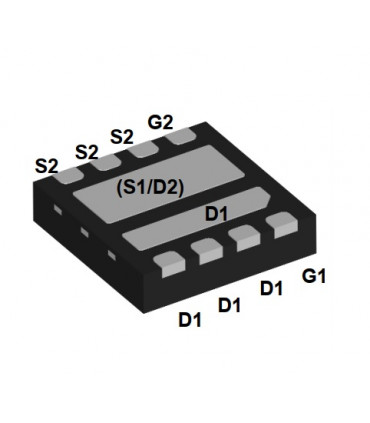 AON7934 30V Dual Asymmetric N-Channel AlphaMOS